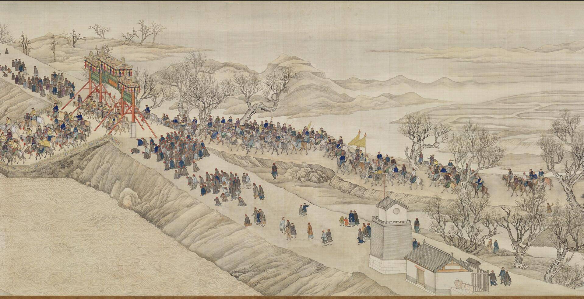 乾隆南巡图卷.过德州时期.徐扬绘-搜狐大视野-搜狐新闻