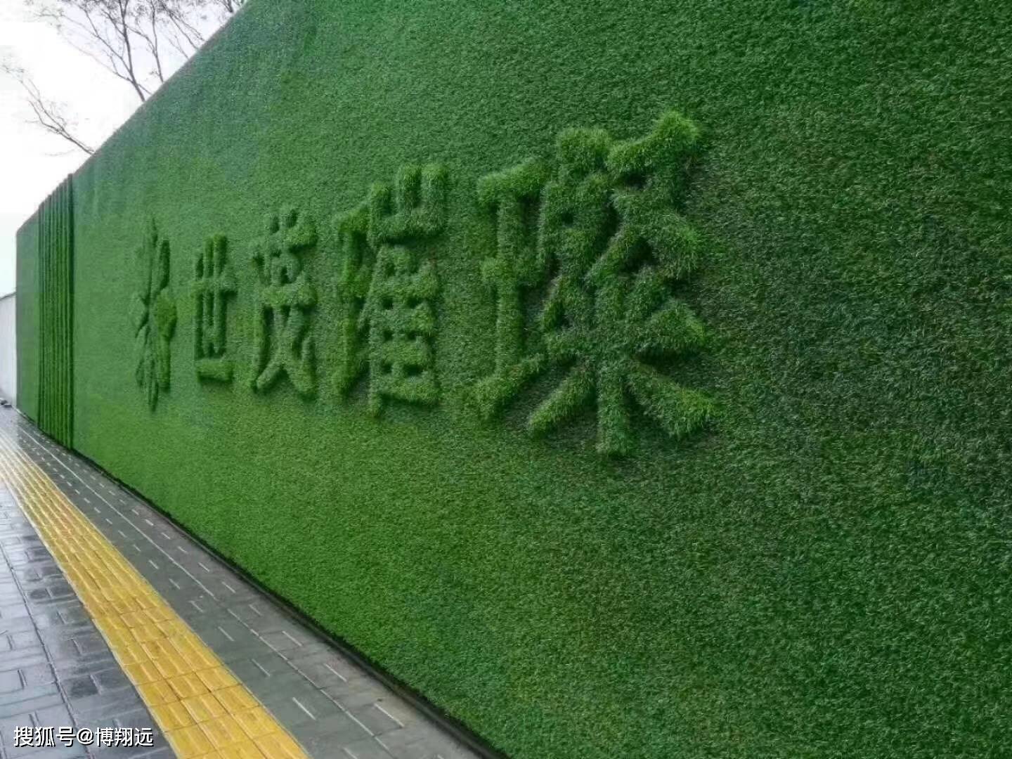 围挡用绿色草皮价格_工地_围墙_草坪