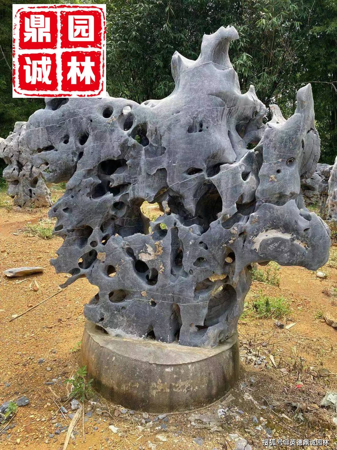 太湖石独石是一种比较雄伟和简单摆放观赏设计造景自然景观石_手机搜狐网
