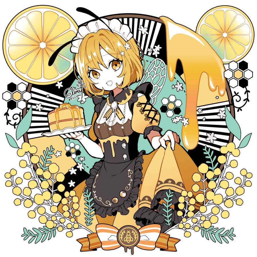 清新舒爽的一抹黄- 柠檬壁纸特辑 -_插画_二次元_画作