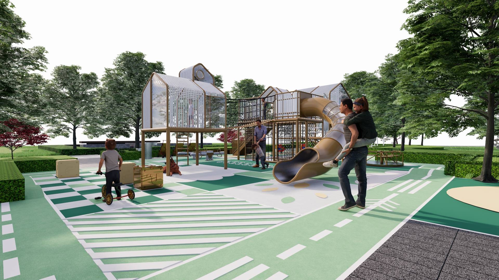 为什么儿童绳网攀爬乐园这么有趣_游戏_游乐_孩子