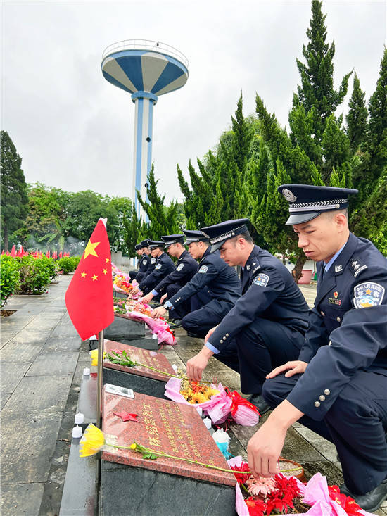 左江河畔埋忠骨，清明哀思祭英魂 (图3)
