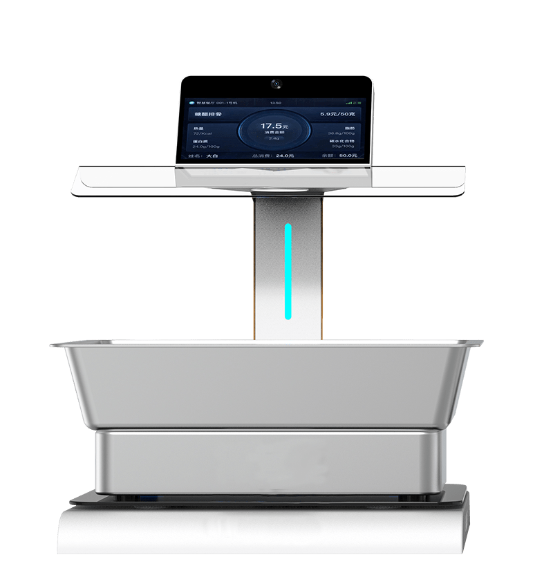 速卖帮科技新推出一款ai智能称重结算设备,可实现就餐者自助选餐,就餐