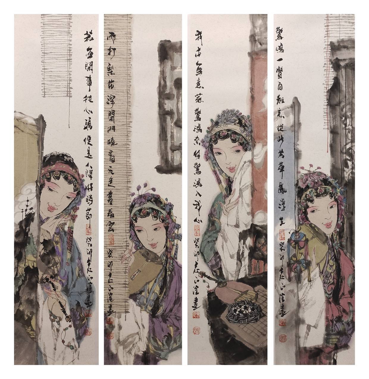 墨韵古今—当代水墨戏曲人物画家郑华杰_中国_淄博_性情