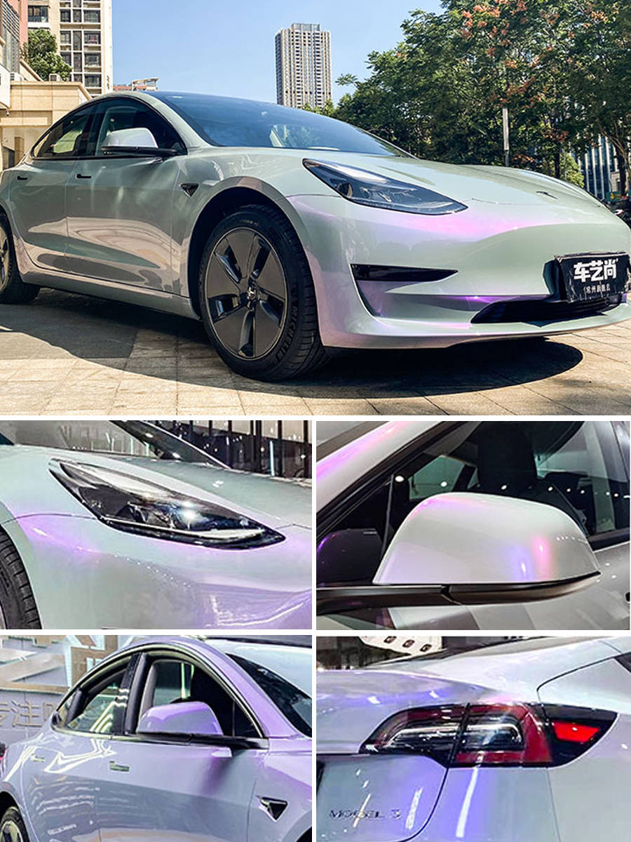 特斯拉改色:2023年10大流行改色膜颜色集锦!_搜狐汽车_搜狐网