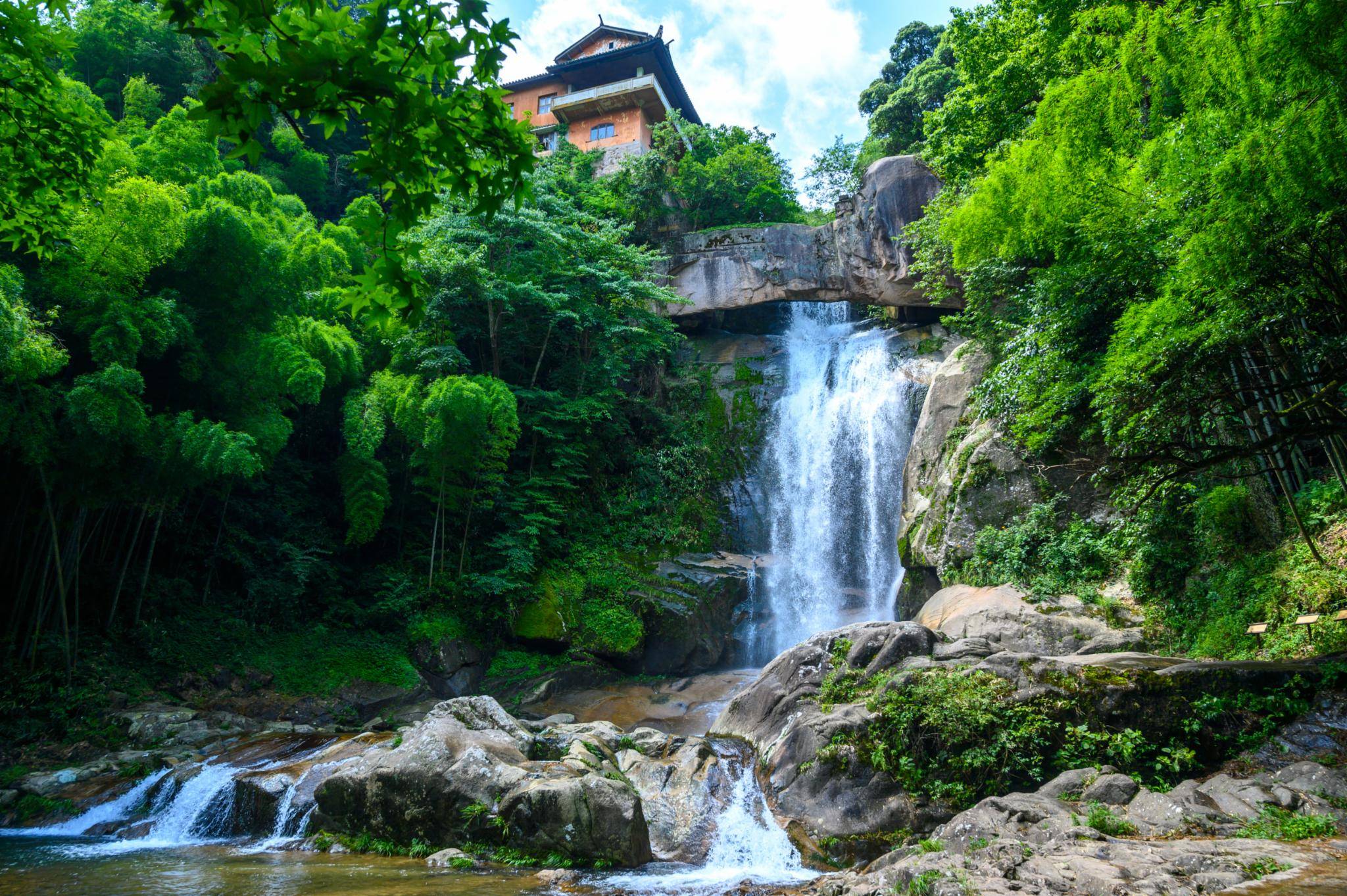 邵东天台山水库图片