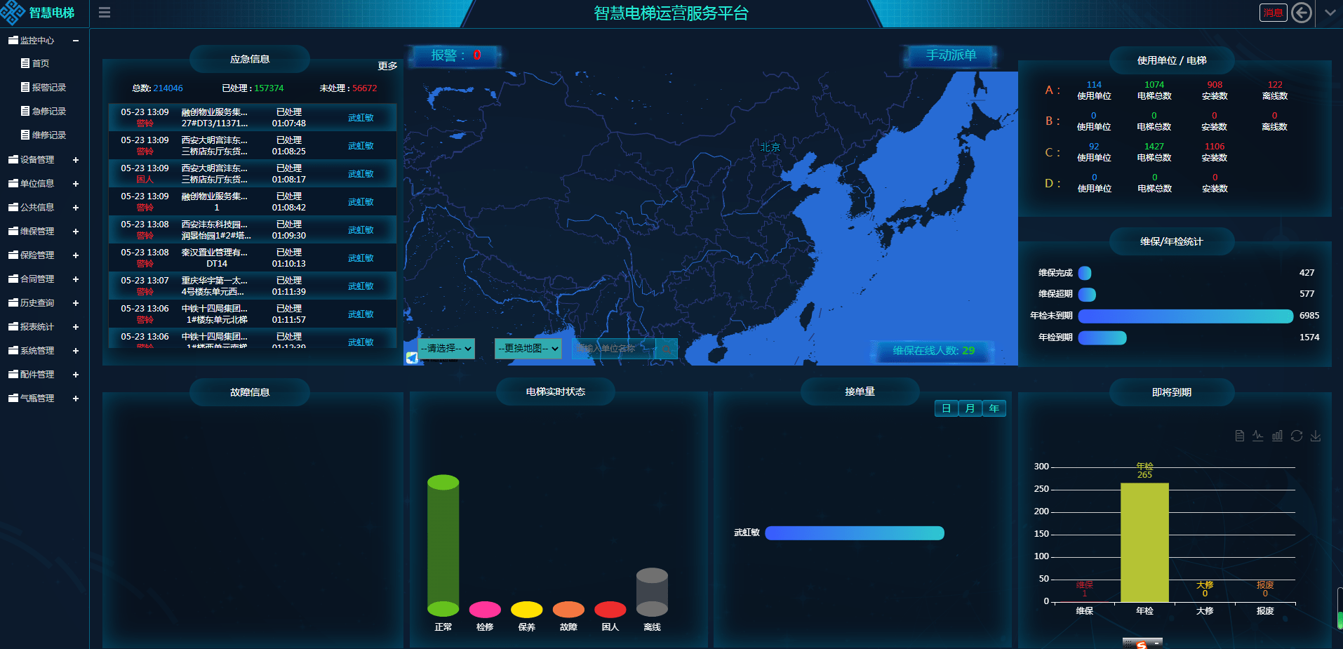 智慧电梯物联网系统_监管_管理_服务平台