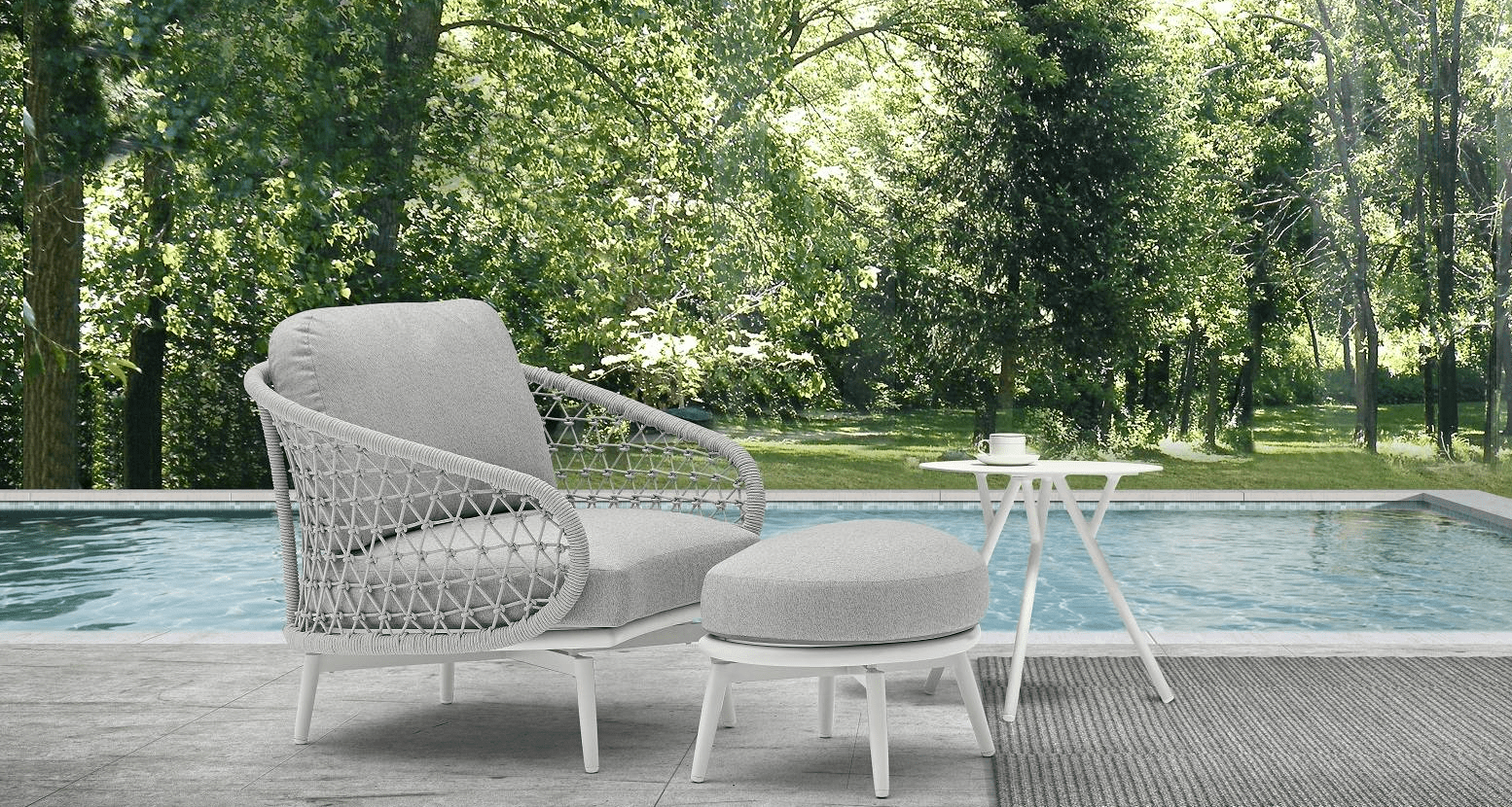 选择合适的户外躺椅沙滩椅让你轻松休闲度假_泳池_花园_场景