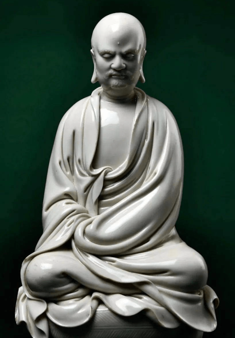 中贸圣佳|何朝宗制蒲团达摩坐像1207万重磅成交_拍品_艺术_德化