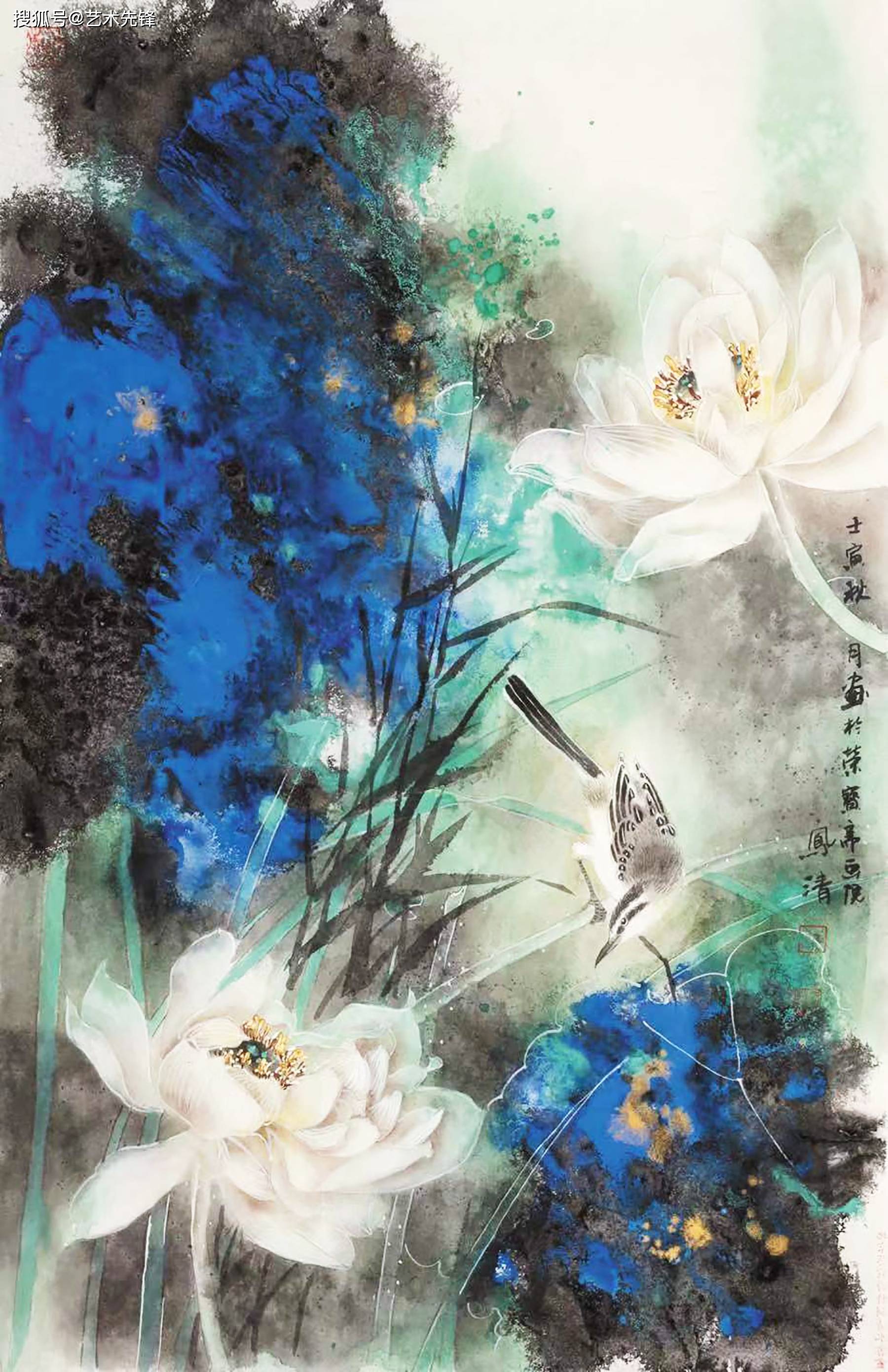 画家范凤清:托物言志,以荷为化身,寄情笔墨造梦_作品_艺术_绘画
