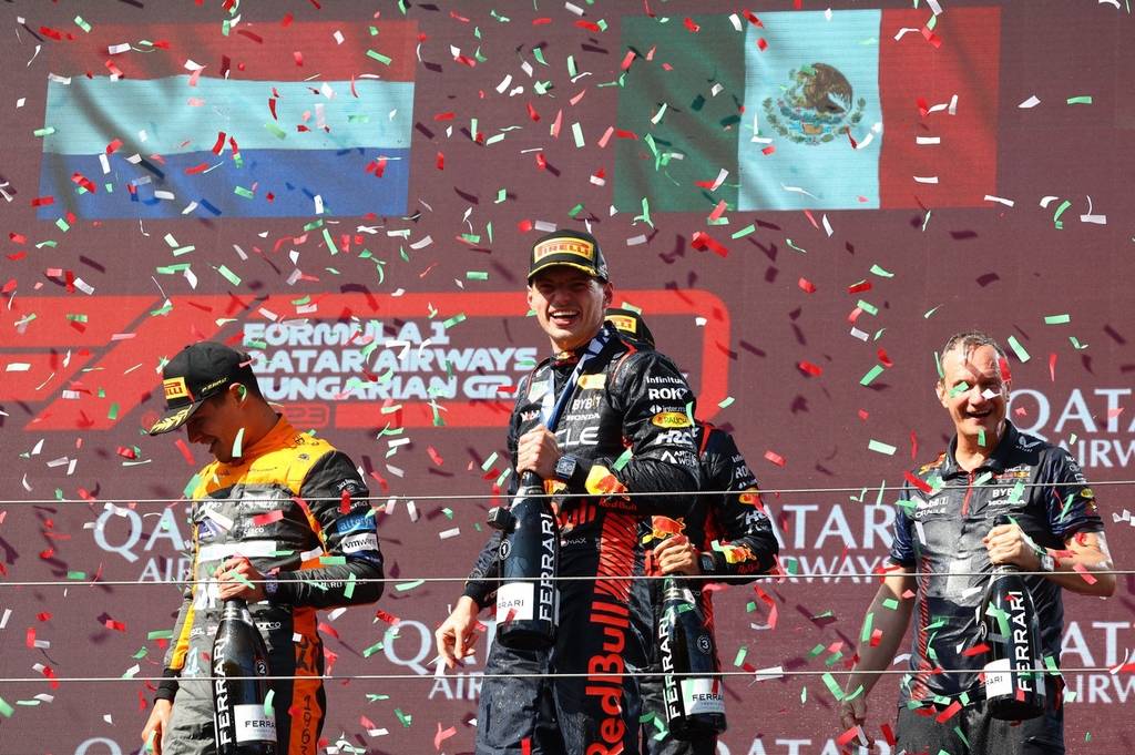 2023F1匈牙利大奖赛正赛:维斯塔潘夺冠实现7连胜-搜狐大视野-搜狐新闻