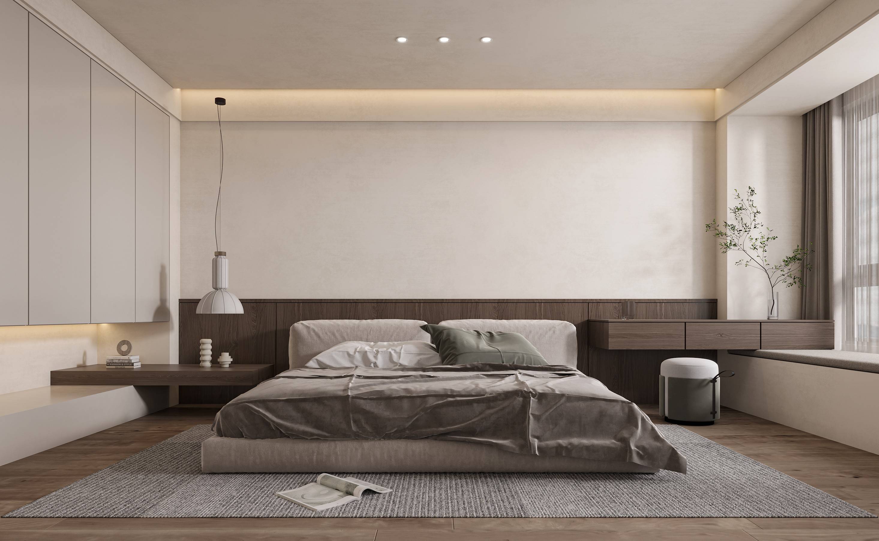 侘寂风无主灯,让每一次回家都是视觉享受!_灯光_空间_线形