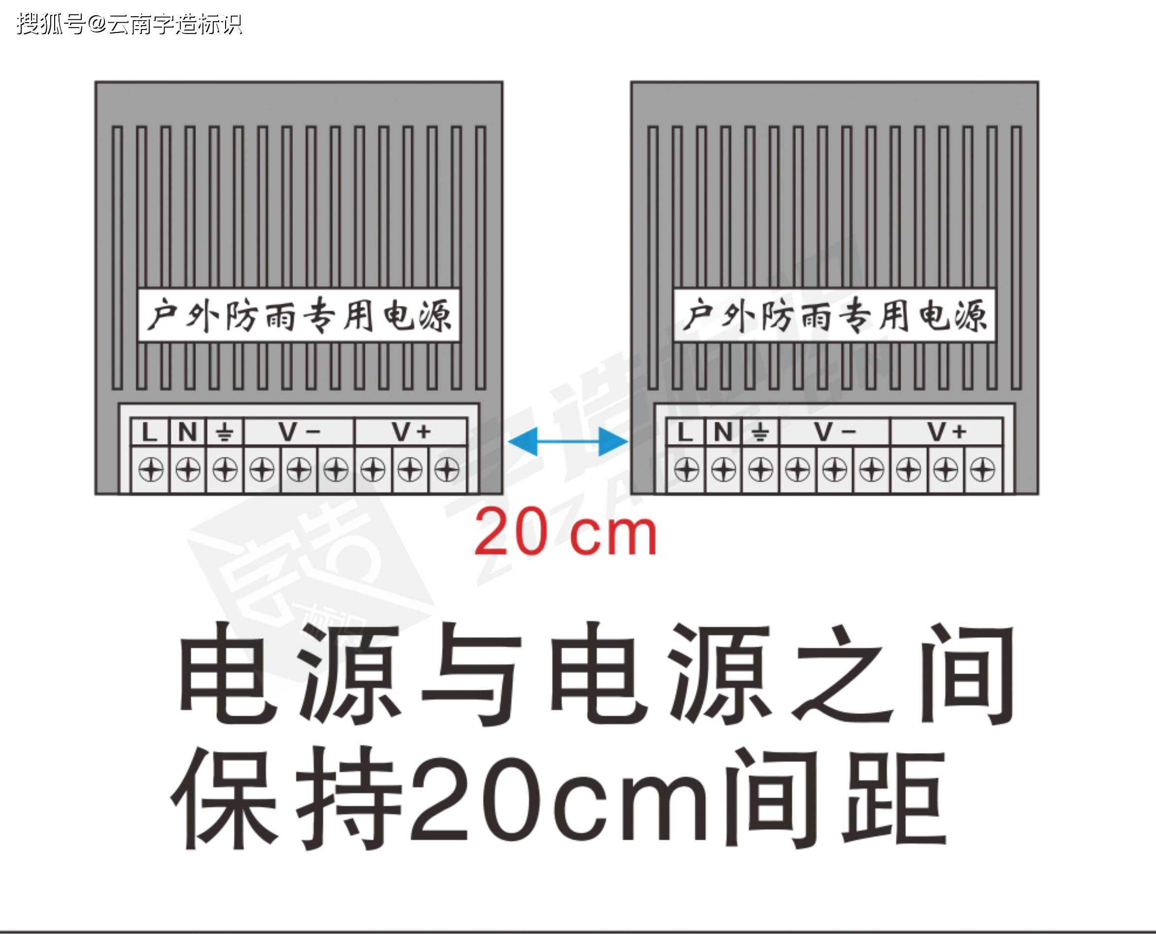 发光字电源接法图解图片