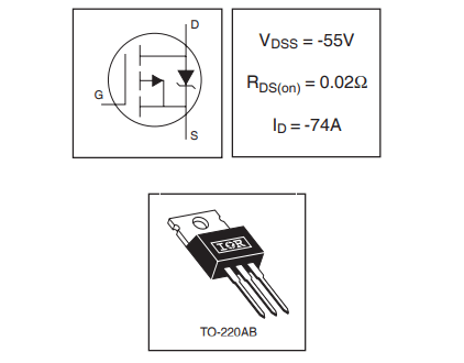 irf4905pbf功率mosfet原装规格参数及符号图_应用_控制_开关