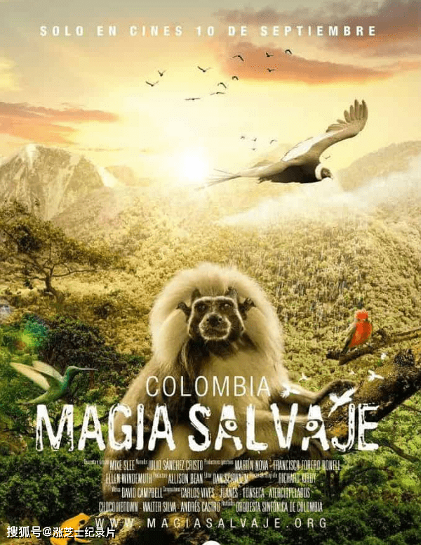 10057-哥伦比亚纪录片《哥伦比亚：狂野魔力 Colombia Nagia Salvaje 2015》英语中英双字 官方纯净版 1080P/MKV/6.59G 野性哥伦比亚