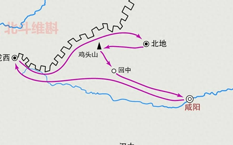 秦始皇东巡路线图片