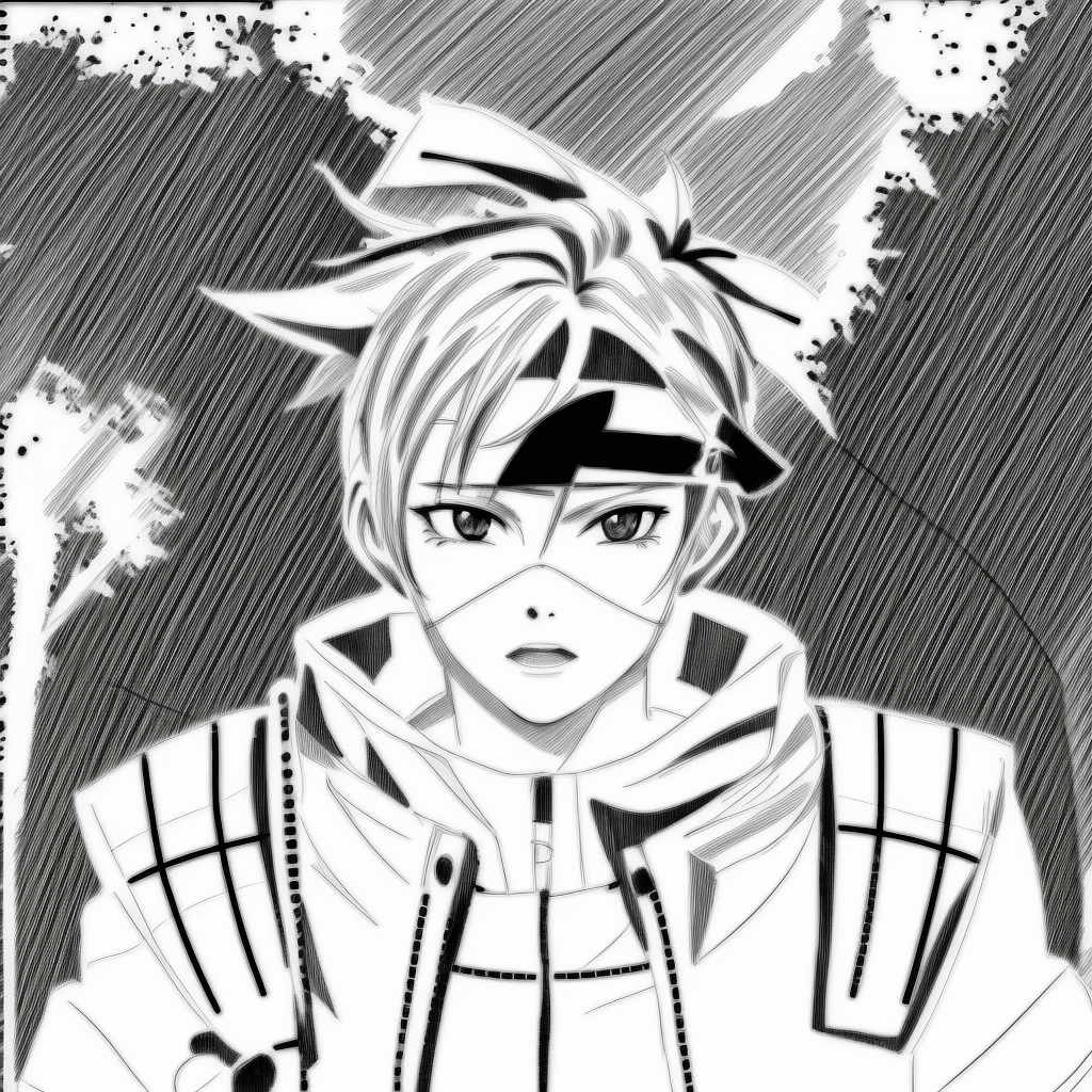 画界ai绘图stable diffusion 图片改线稿_ugly_白图_body