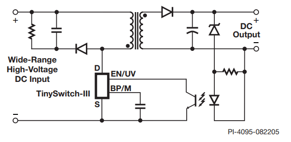 典型应用电路以下是 tny277pn 的简要概括:开关电源