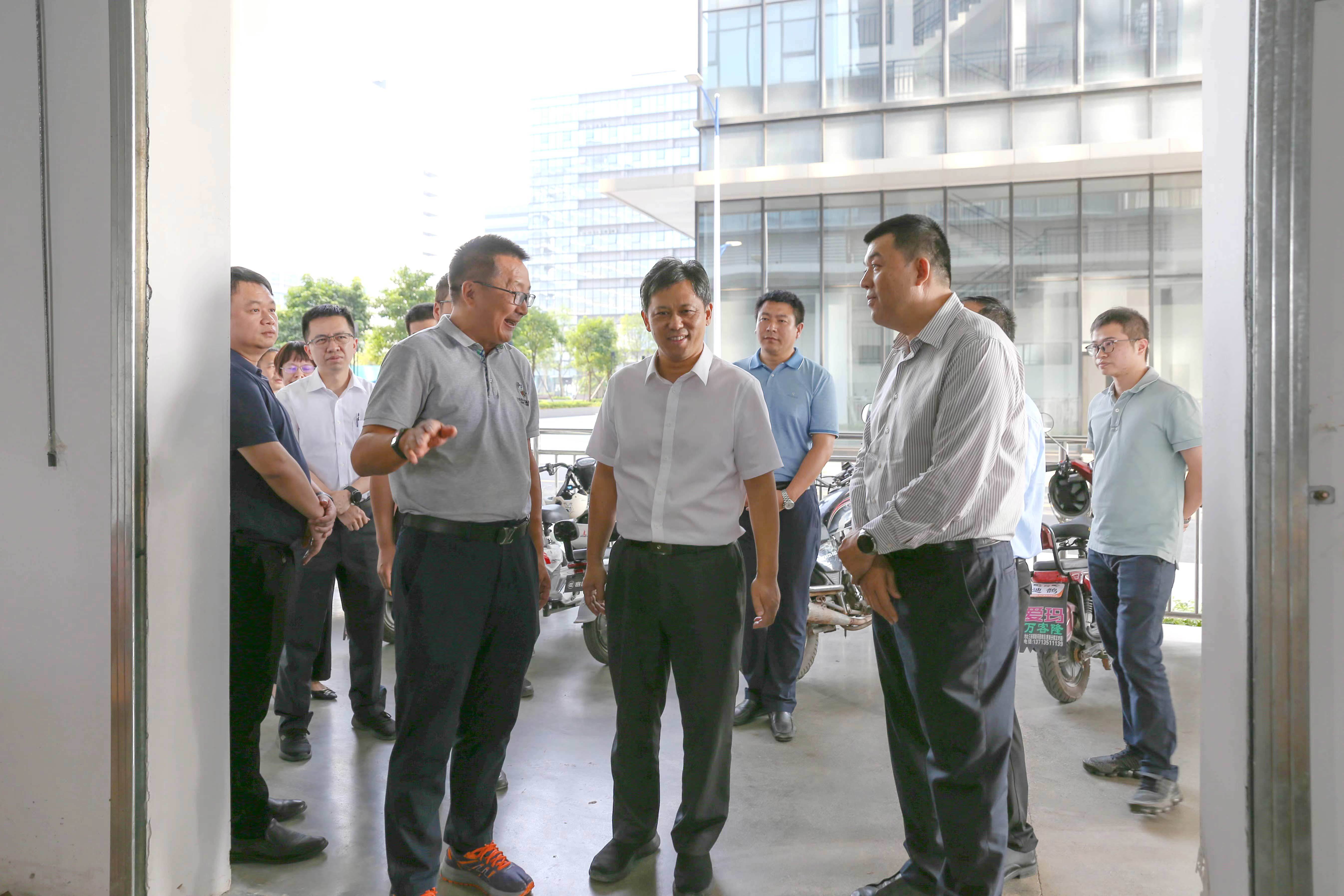 调研组参观考察惠州市联镒铜线有限公司车间曹洪彬希望,高盛西湖智谷