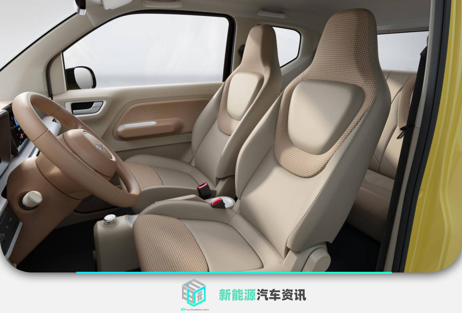 新增中控屏 新款宏光miniev马卡龙内饰官图发布_搜狐汽车_搜狐网