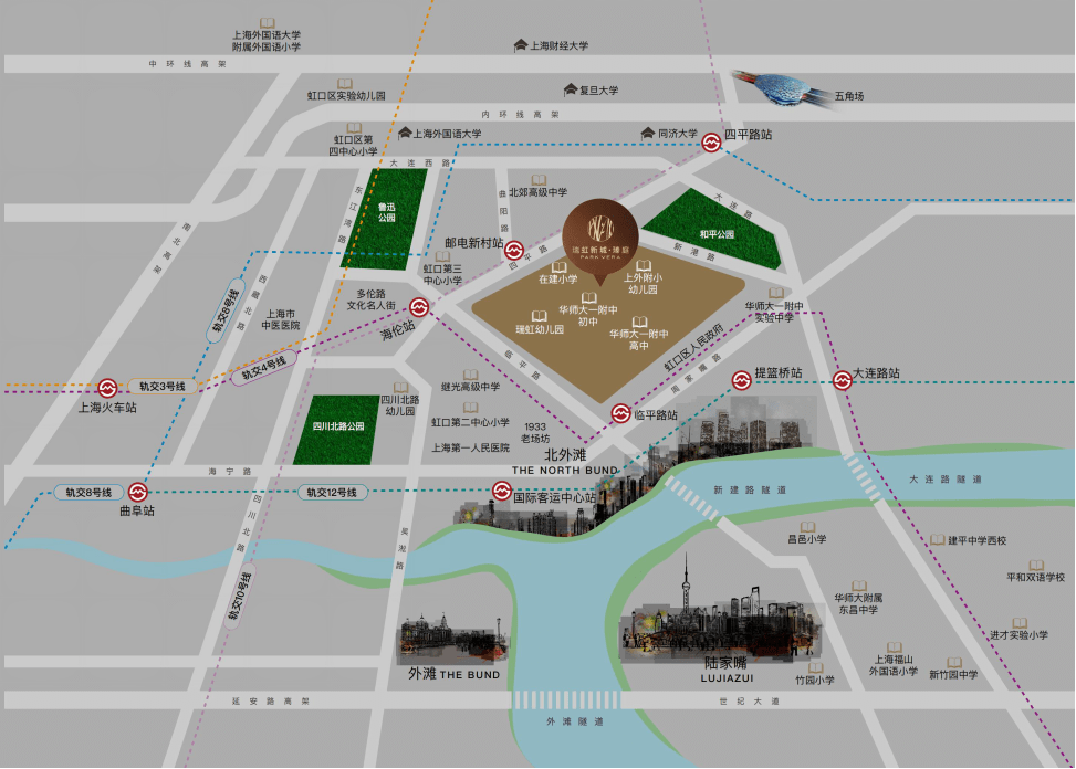 瑞虹新城地图图片