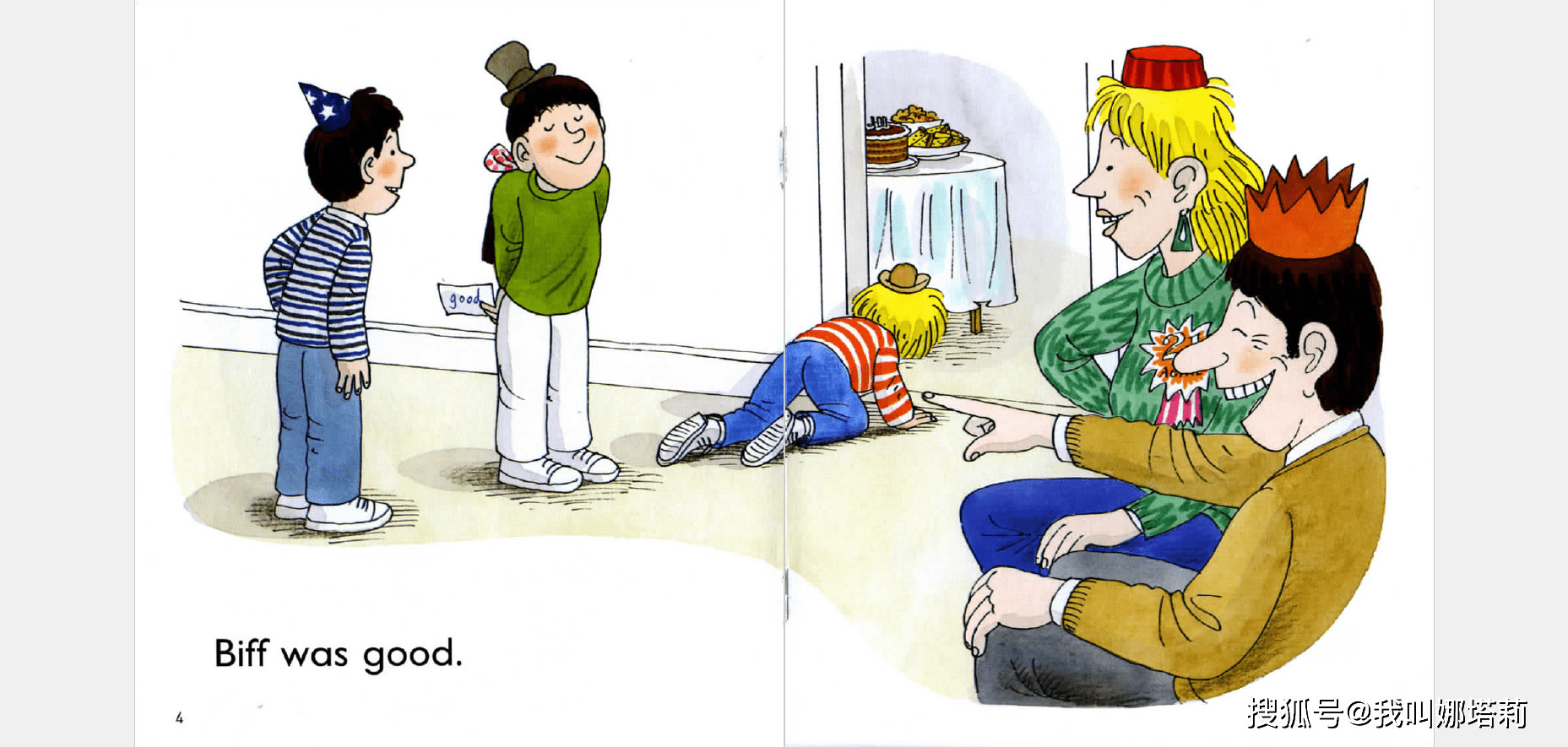 牛津树1阶伴读35:making faces 做鬼脸_kipper_dads_chip