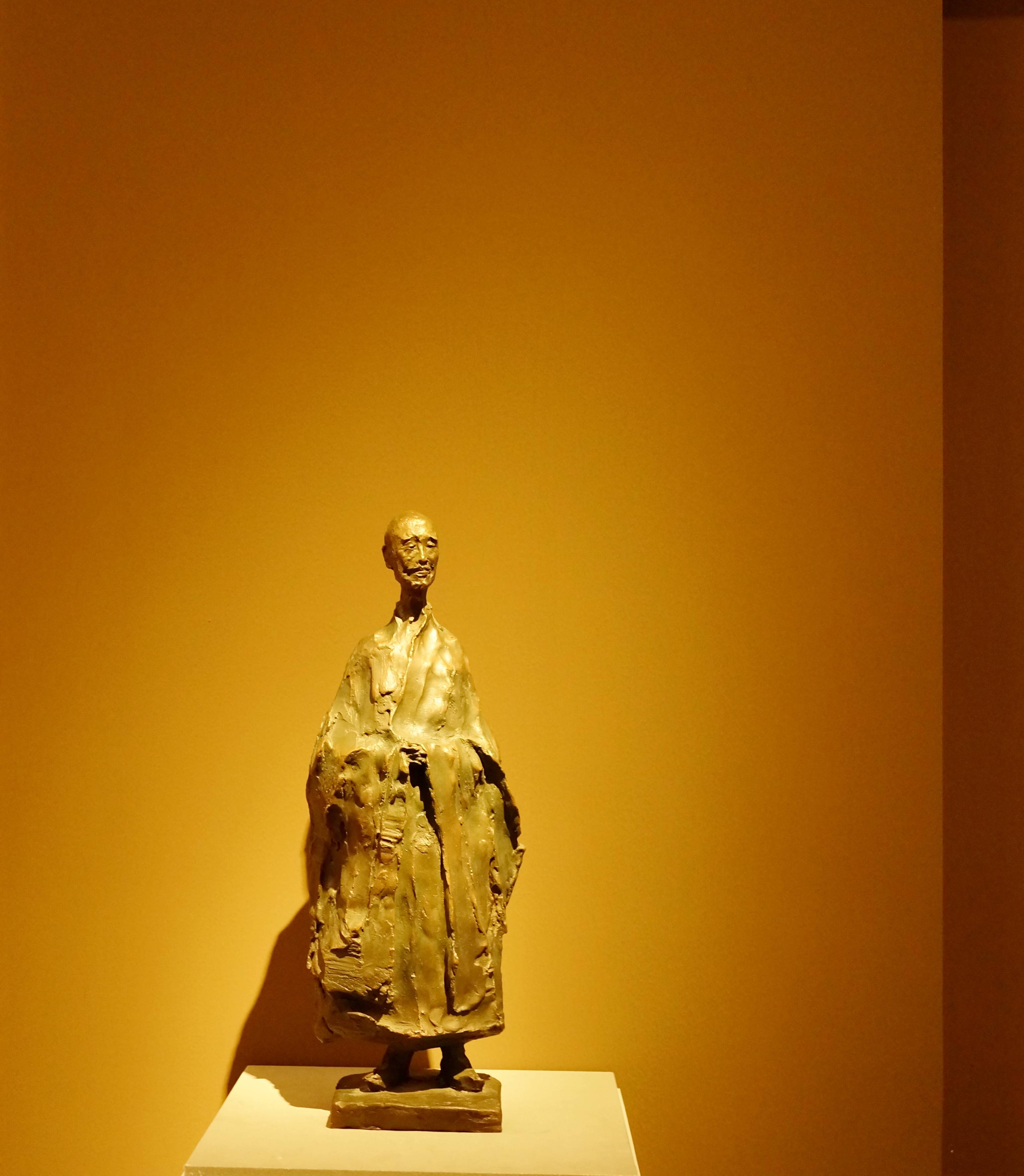 弘一法师李叔同,不同画家笔下的不同形象_范增_丰子恺_雕像