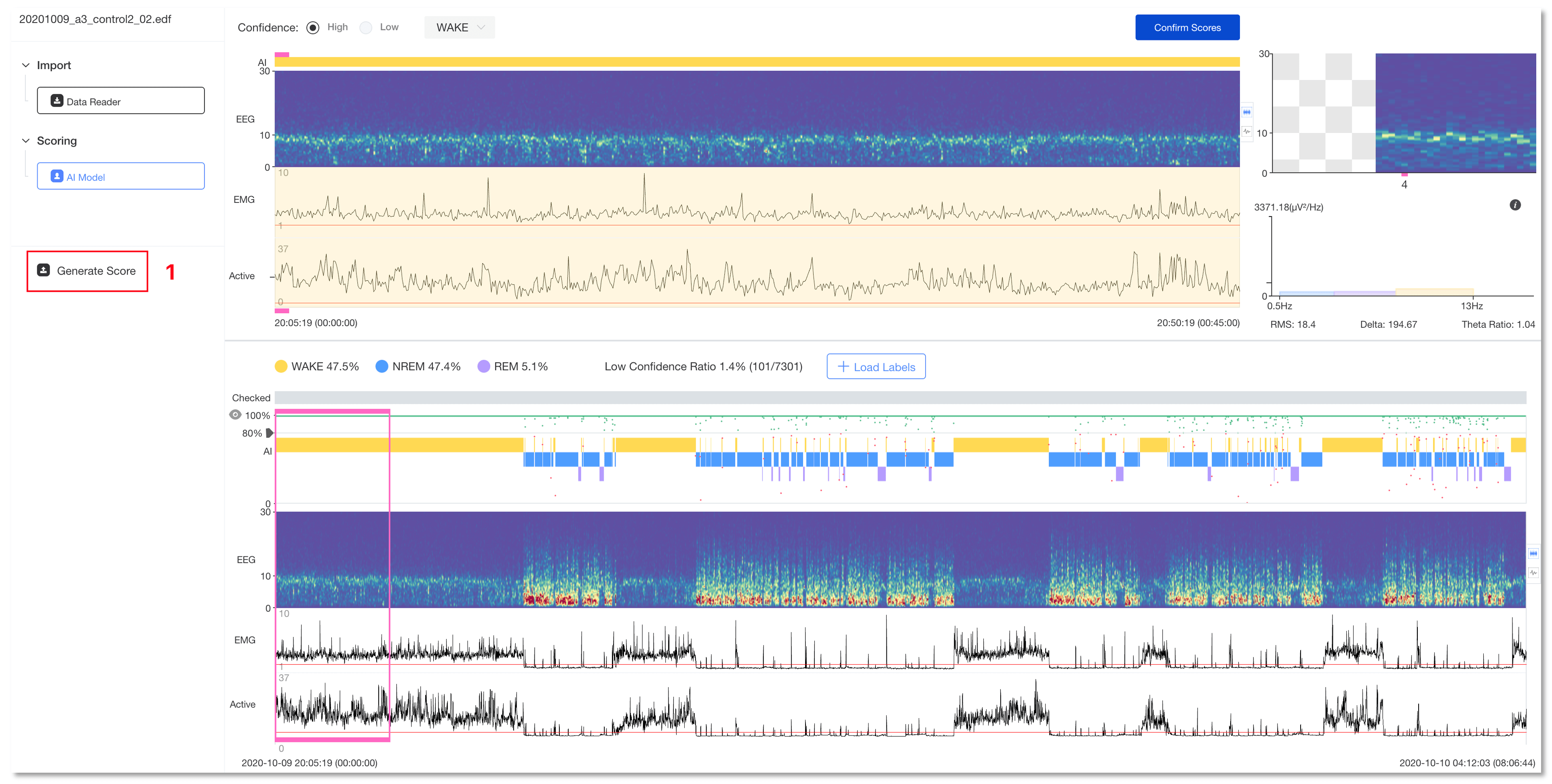 睡眠分析 | lunion stage 功能更新:增加psd功率谱密度统计与自动绘图