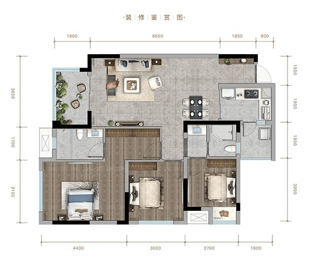 西宸春天户型图图片