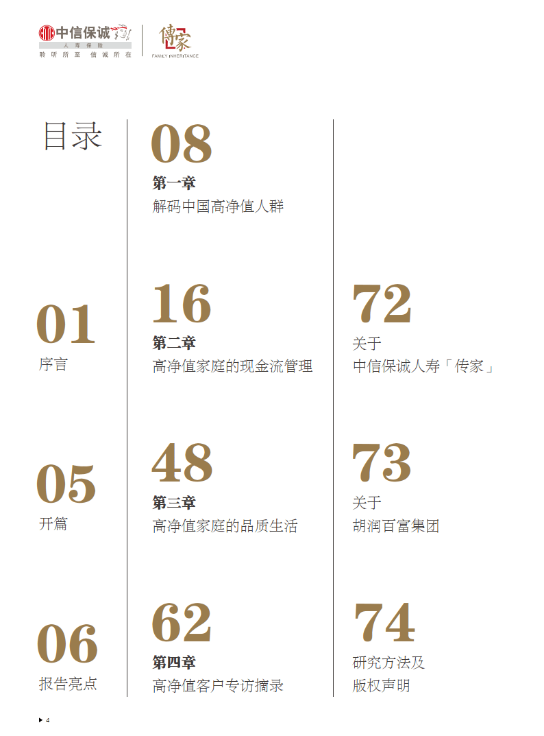 中信保誠人壽「傳家」·胡潤百富2023中國高淨值家庭現金流管理報告|