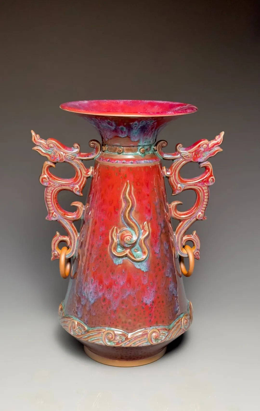 孔家钧窑"龙腾盛世"中国人的龙年!_吉祥和_海水_祝福