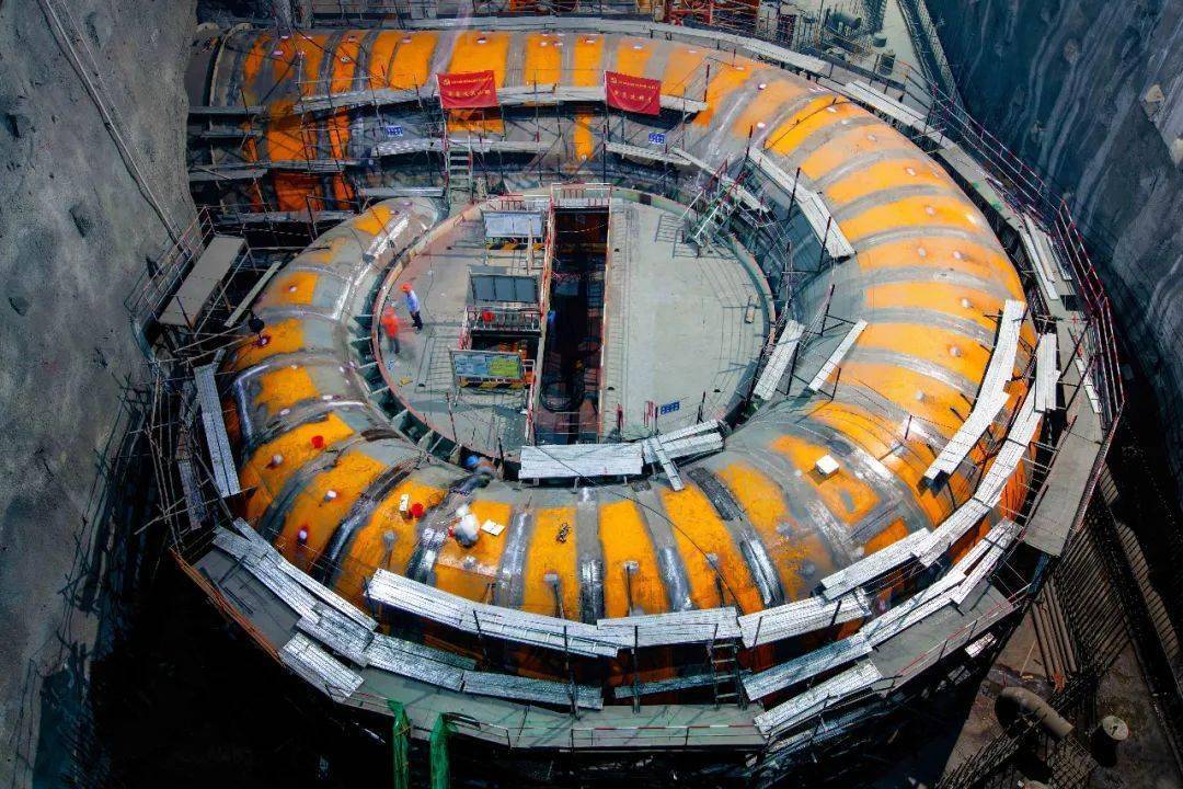 白鹤滩水电站左右岸地下厂房蜗壳安装完成