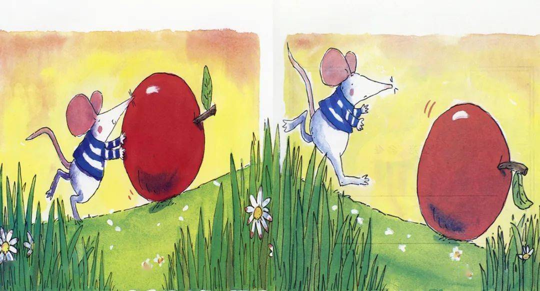 小老鼠摘果子绘本图片图片