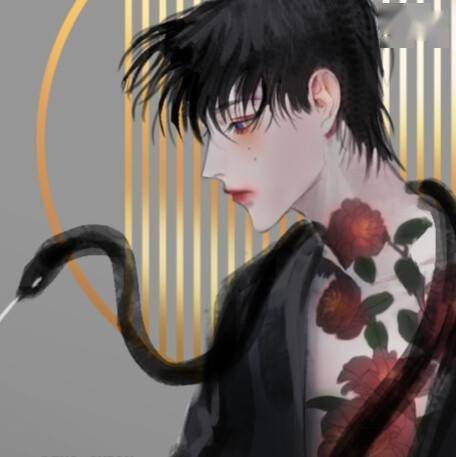 熄灭你眼中的光--二次元男头插画