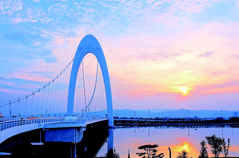 汾河大桥|水光天色相辉映 一座大桥一处景