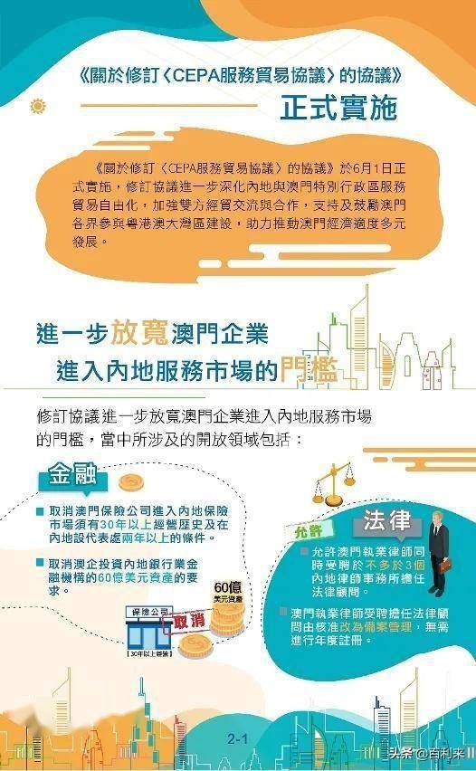 cepa協議生效,澳企入內地市場門檻放寬_澳門