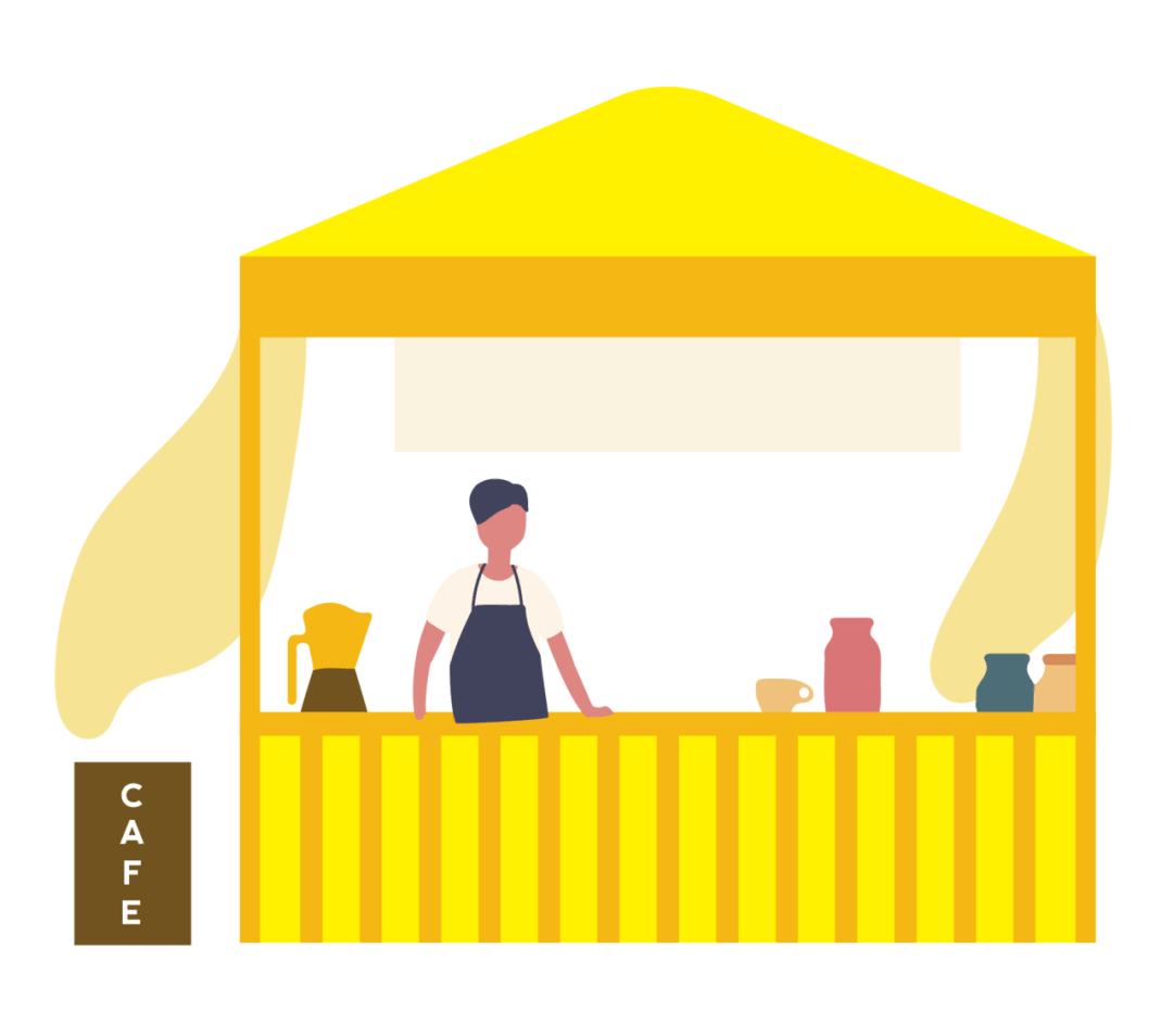 摆摊我们是资深的6月一起漫享天地市集