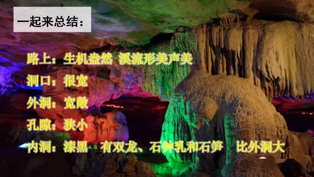 部编版四年级语文下册第17课《记金华的双龙洞》知识点+图文详解