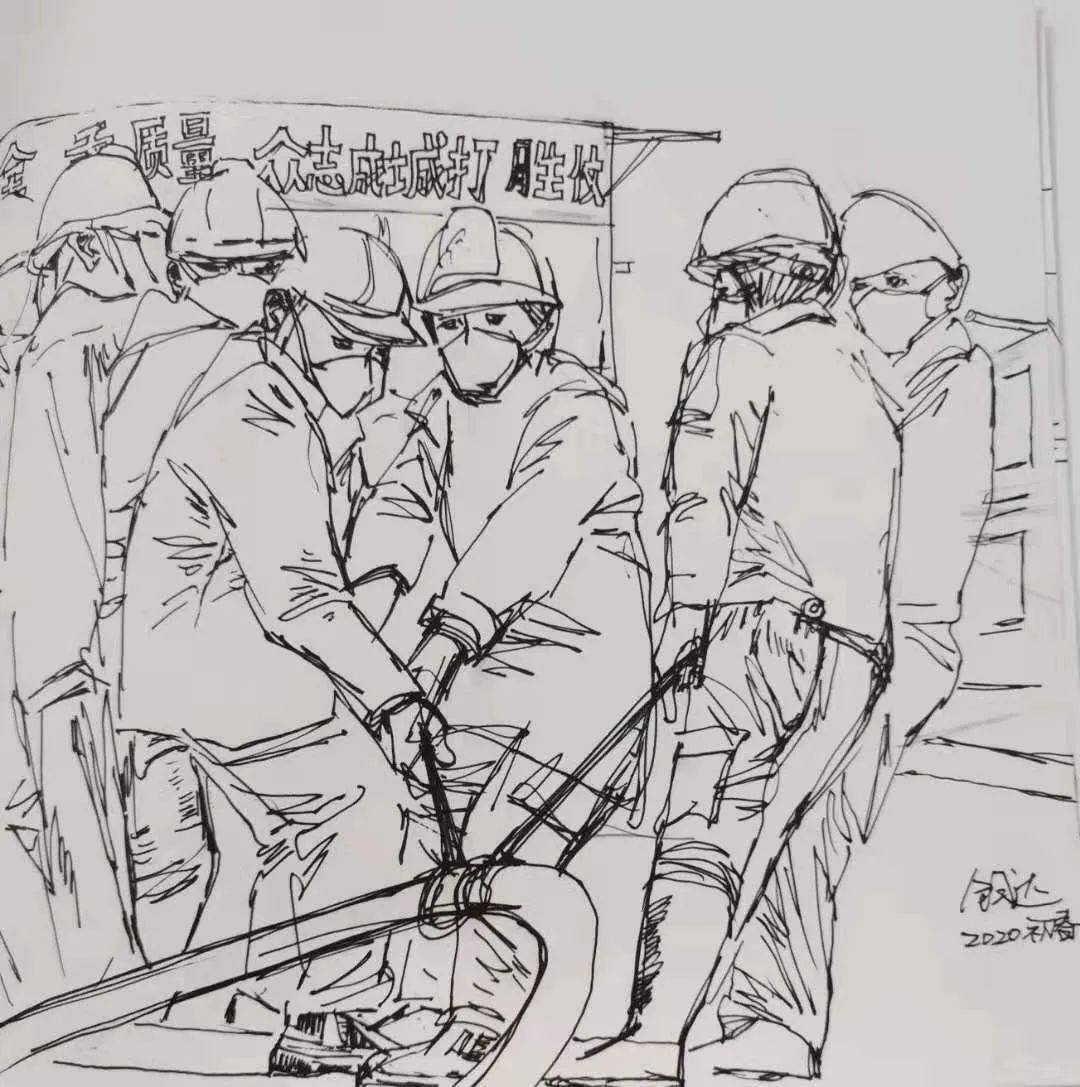 同舟共济 文艺战"疫"(95)|速写——火神山的故事