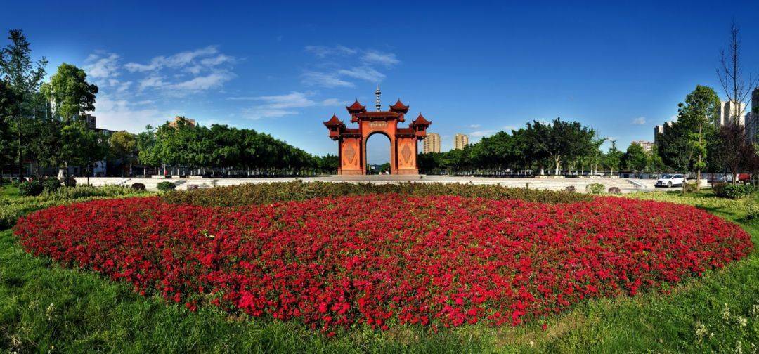 彭山竹韵廊公园即将完工啦!