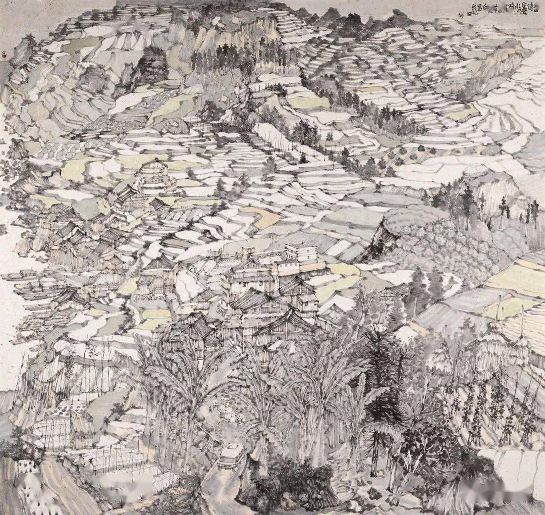 郭子良 200cm×240cm 中国画劳动乐土·建宁采莲者 郭婷 165cm