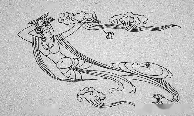 线描飞仙30幅优美极了