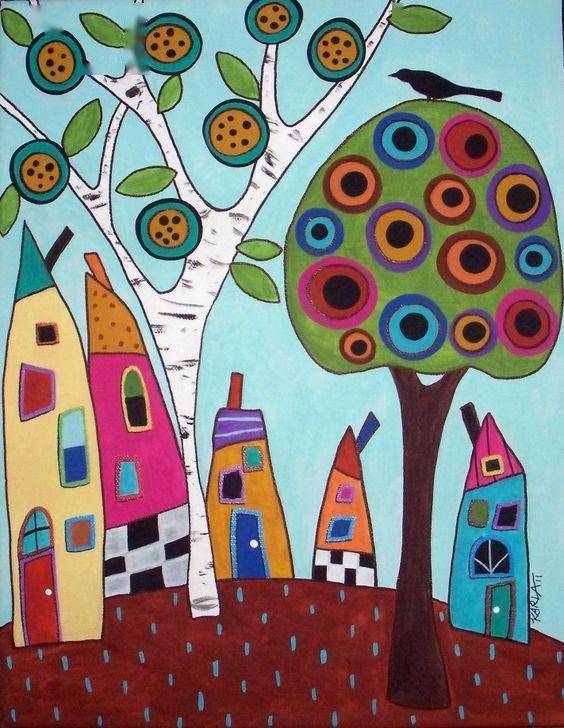 上百幅漂亮的小房子简笔画,收藏备用吧