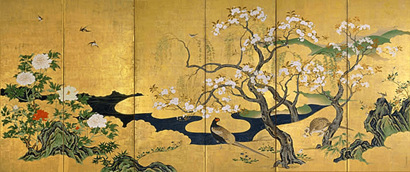 日本在中国唐代绘画的基础上发展出了另一种绘画传统"大和绘",又被