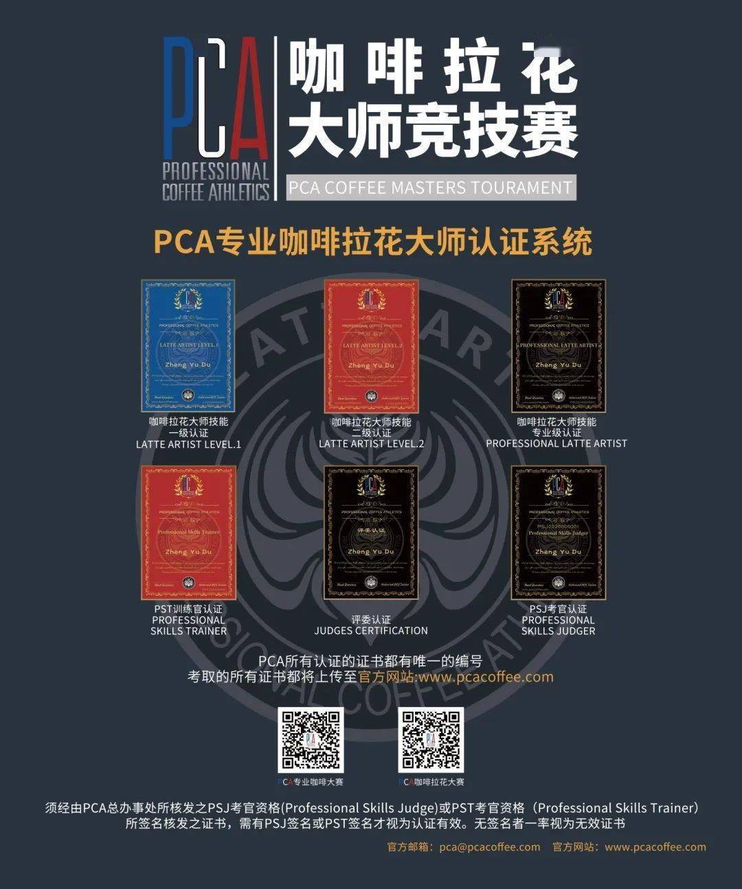 pca专业咖啡技能训练营▏课程指南