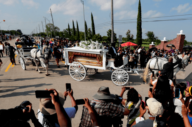 休斯顿女儿葬礼图片