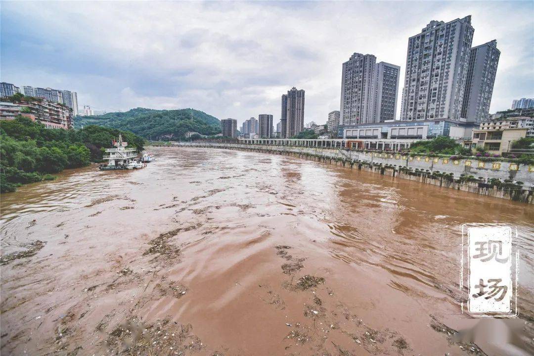 首轮洪峰过境!航拍 高清多图,綦江开启"看海"模式