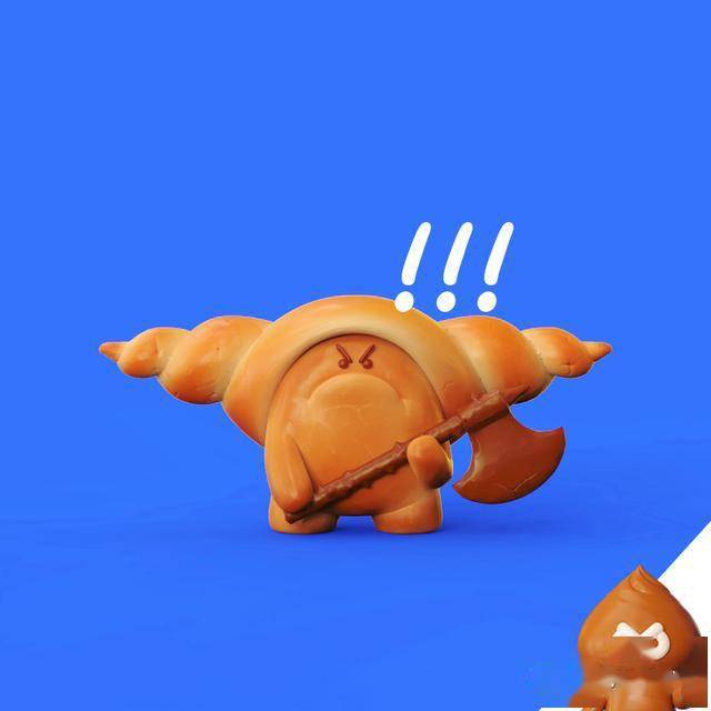 幽灵螺旋面包寒冰小战士小象吐司牛角狂战士奶油小熊面包《比比第一彈