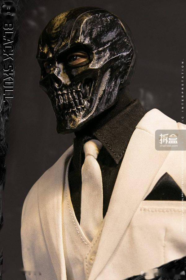 vts toys 黑骷髅 black skull 1:6可动收藏人偶