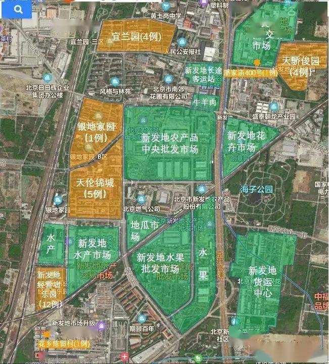 北京新发地平面地图图片
